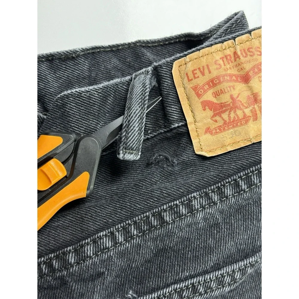 Vintage Levis 505 Jeans‎ Black Denim Mens 40x32 Pants Relaxed Fit Faded Casual